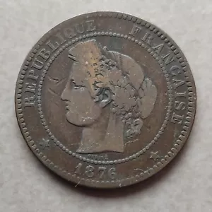 Cérès, 10 Cents 1876 Paris - Picture 1 of 2
