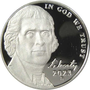 2023 S Jefferson Nickel Choice Proof 5c Coin - Picture 1 of 4