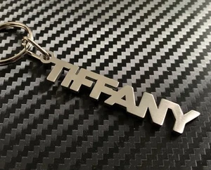 TIFFANY Schlüsselanhänger Keychain Key Fob Edelstahl Name Geschenk - Bild 1 von 3