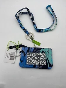 Vera Bradley Zip Id Case and Lanyard in Camofloral - Picture 1 of 5