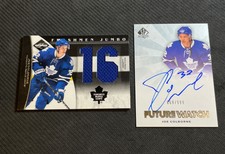 2011-12 UD SPA/LIMITED JOE COLBORNE LOT (2) FUTURE WATCH AUTO /999 + JERSEY /99