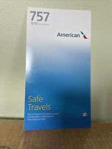 AMERICAN AIRLINES SAFETY CARD--Boeing 757