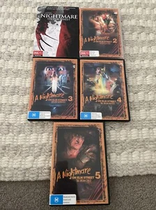 A Nightmare On Elm Street 1 - 5 DVD SET MA15+ (6 Discs) 1984 - 1989 - Picture 1 of 11