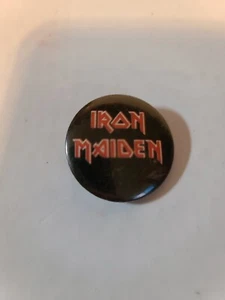Vintage IRON MAIDEN Original 1982 Pin Button - Picture 1 of 2