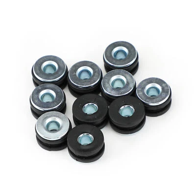 NEW 10Pcs M6 Motorcycle Side Panel Rubbers / Grommets Bolt Kit Fit for Yamaha A Foto 1 de 4