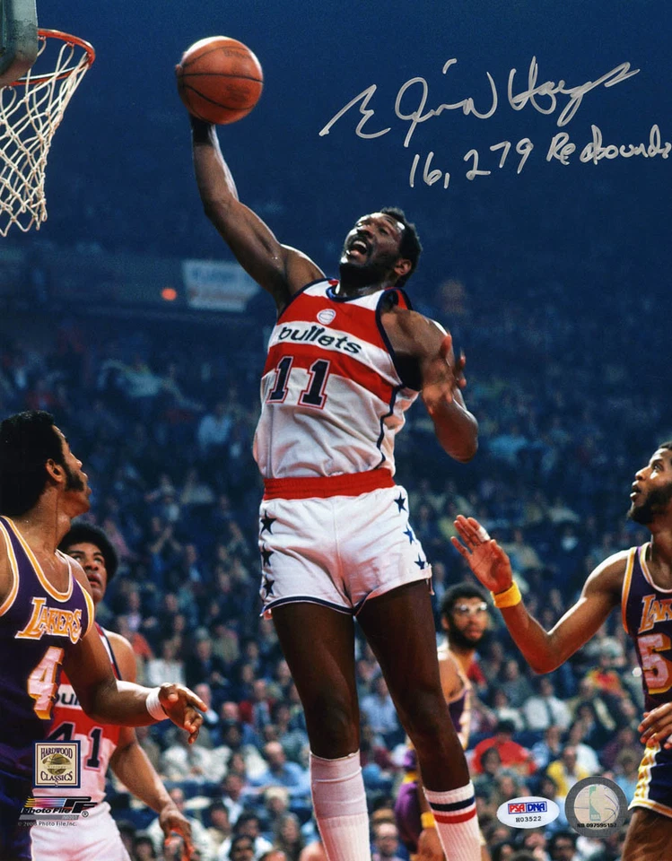 Elvin Hayes SIGNED 11x14 Photo + 16,279 Rebounds Bullets HOF PSA/DNA AUTOGRAPHED - Image 1 of 1