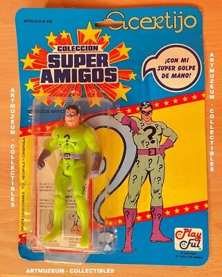 RARO! Figura de acción Riddler DC Super Powers Amigos Kenner PlayFul Argentina BONITA Foto 1 de 4
