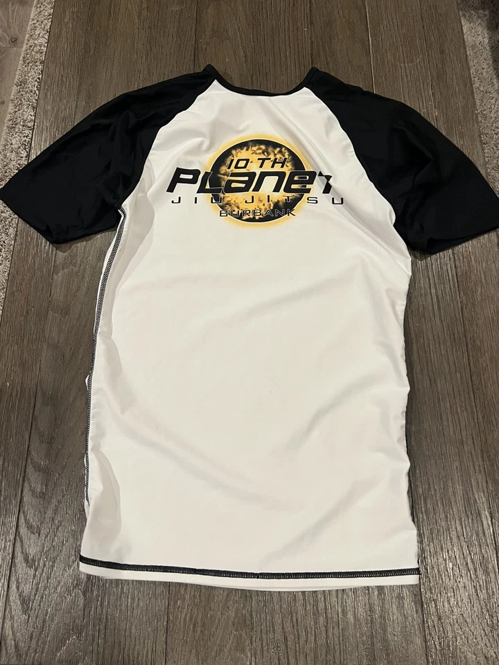 Mens 10th Planet Jiu Jitsu Rashguard Black  Compression Shirt Burbank Large - Image 1 of 2