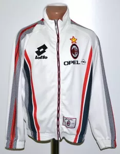 AC MILAN ITALY 1997/1998 TRAINING FOOTBALL JACKET LOTTO SIZE S - Picture 1 of 7