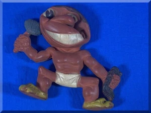 1940S MLB CLEVELAND INDIANS REMPEL MASCOTTE GOMMA CIGOLIO GIOCATTOLO PRE CAPO WAHOO - Foto 1 di 4