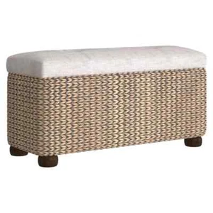 2x Storage Bench Non Woven Fabric Cushion Pad Cattail Hallway Entry Ottoman Seat - Picture 1 of 9