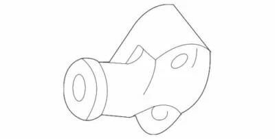 Carcasa termostato refrigerante motor Ford 98-05 Taurus Sable OEM NUEVO Yf1Z8592Ca Foto 1 de 2