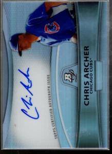 A5948- 2010 Bowman Platinum Prospect Autographs Refractors #CA Chris Archer Auto - Picture 1 of 2