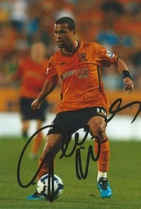 HULL, MAN CITY & BARCELONA: GEOVANNI SIGNED 6x4 ACTION PHOTO+COA - Imagen 1 de 1