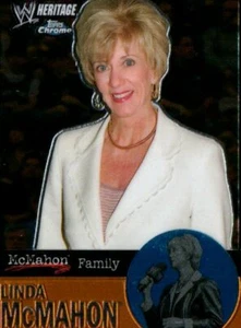 2007 Topps Heritage II Chrome WWE Wrestling Card #57 Linda McMahon - Picture 1 of 2
