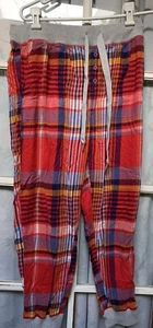 AERIE by AMERICAN EAGLE Lounge Jogginghose Damen rosa rot gelb kariert Größe: M - Bild 1 von 6