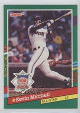 1991 Donruss Kevin Mitchell (5 Purple Stripes on Right Border) #438.1