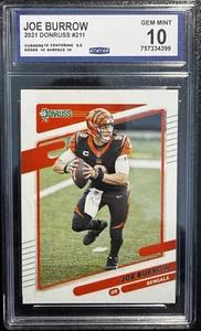 2021 Panini Donruss - #211 Joe Burrow CCG GEM MINT 10 !!! - Bild 1 von 3