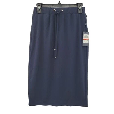 Tommy Hilfiger Mujer Corbata Cintura Lápiz Falda Medianoche XS Foto 1 de 4