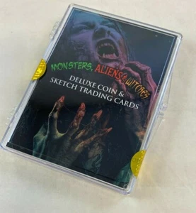 Paquete de tarjetas y monedas de boceto sellado de monstruos, alienígenas y brujas de T.Breyer 2021 - Imagen 1 de 4