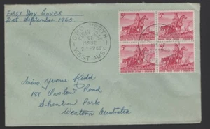 1960 Australia Northern Territory Private Made Block of 4 FDC - Picture 1 of 1