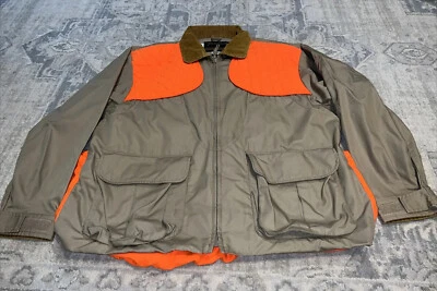 Gamehide Bird Hunting Jacket Coat Game Bag Ammo Pockets Mens Sz XL Beige Orange - Image 1 of 4