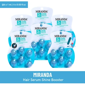 MIRANDA Haarserum Glanz Booster Moist Nourish Hydrating Shiny Glowy 6X @6x1ml - Bild 1 von 17