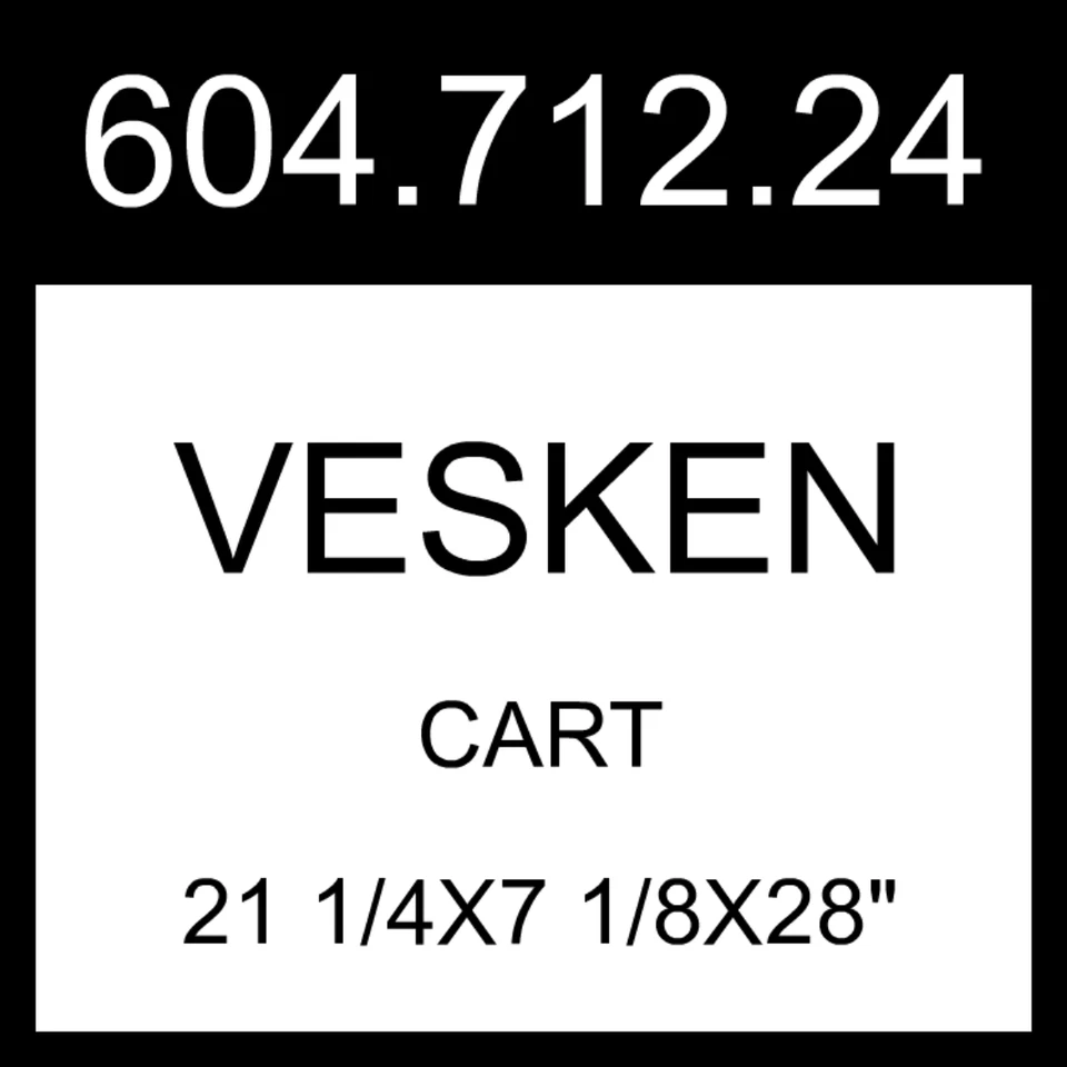 Carro IKEA VESKEN Negro 21 1/4x7 1/8x28" 604.712.24 Foto 1 de 1