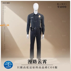 Disfraz de Terminator Hombres Camisa T-1000 Pantalones Cinturón Traje Conjunto Juegos con disfraces Halloween - Imagen 1 de 21