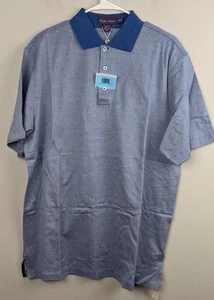 Polo Ralph Lauren Etiqueta Púrpura Azul Cuadros XL Italia 100% Mercerizado Nuevo Con Etiquetas - Imagen 1 de 8