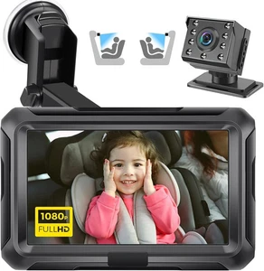 Zacro Baby Auto Kamera HD 1080P - Baby Auto Spiegel 4,3'' Display für Rücksitz mit - Bild 1 von 6