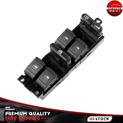 Power Window Switch Front Left For 1999-2005 Volkswagen Golf Jetta Passat - Image 1 of 4