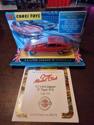 Corgi Toys Model Club 335 Jaguar "E" Type 4.2 Litre 2+2 With Certification - Image 1 of 4