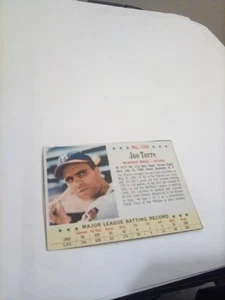 1963 JOE TORRE Post Baseball Card No. 156 Milwaukee Braves FREE SHIPPING - Picture 1 of 2