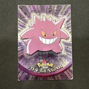 Topps Pokemon Card TV Series 2 Chrome Foil Blue Logo 1st Edition #94 Gengar MP - Picture 1 of 12