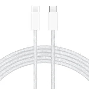 Typ C auf Typ C Kabel PD 60W Schnell Ladegerät Geflochten Lang USB Kabel LED für Samsung - Bild 1 von 12
