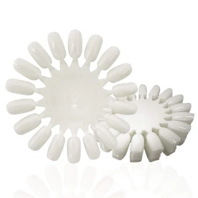 Muestras de uñas postizas de plástico Honbay 20 piezas 18 puntas 1 unidad (paquete de 20), beige  Foto 1 de 4