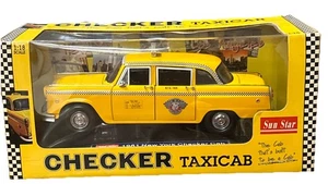 Mint Sunstar 1/18 Scale 2501 - 1981 New York City Checker Yellow Taxi Cab - Picture 1 of 16