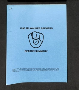 SINTESI FINALE STAGIONE 1990 MILWAUKEE BREWERS, STATISTICHE, GIOCATORI, MINORI, ECC. - Foto 1 di 4