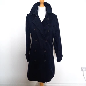 El Corte Ingles L Lloyds Navy Trench Coat Mac Double Breasted Classic Smart - Picture 1 of 9
