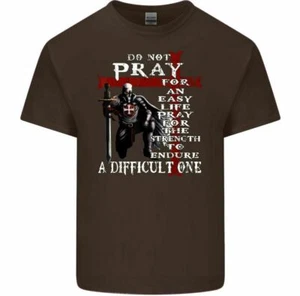 Knights Templar T-Shirt Mens Christian Tee Top Christianity Teutonic Crusader - Picture 1 of 22