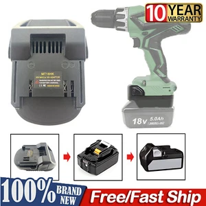 Adapter for Makita 18V Li-ion Battery Convert for Hitachi for Hikoki 18V Tool - Picture 1 of 6