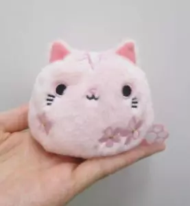 Neko Dango Cherry Blossom Tora Sakura Plush toy H/3in dango friends Sanei Boeki - Picture 1 of 4