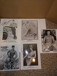 5 Vintage 90s Glossy Autographed Promo Photographs,Lynn,Kelley,Gordon,Andrews - Picture 1 of 6
