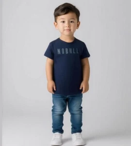 NWT NOBULL Unisex Kid’s Tee - XS - Navy - Picture 1 of 4