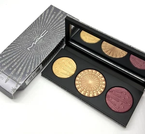 MAC Flashing Ice Extra Dimension Skinfinish Medium Deep Trio Highlighter Bronzer - Picture 1 of 9