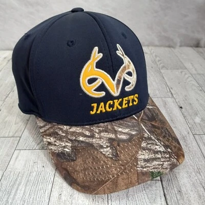Georgia Tech Yellow Jackets Hat Real Tree Cap One Size Fitted Top Of the World  - Image 1 of 4