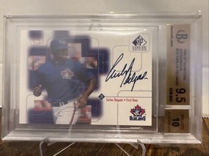 1999 SP Signature Edition Autographs Carlos Delgado BGS 9.5 / 10 Auto Blue Jays
