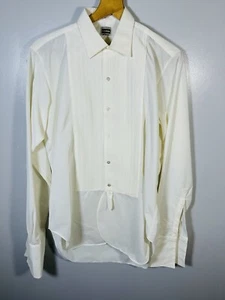 Vintage Nylon Hemd 15" Kragen 38" Brustumfang weiß - Bild 1 von 12