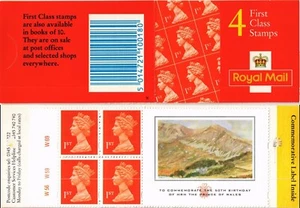 GB 1998 Yvert C 1673-21 folleto 4x1ª pintura Walsall Príncipe de Gales - Imagen 1 de 1